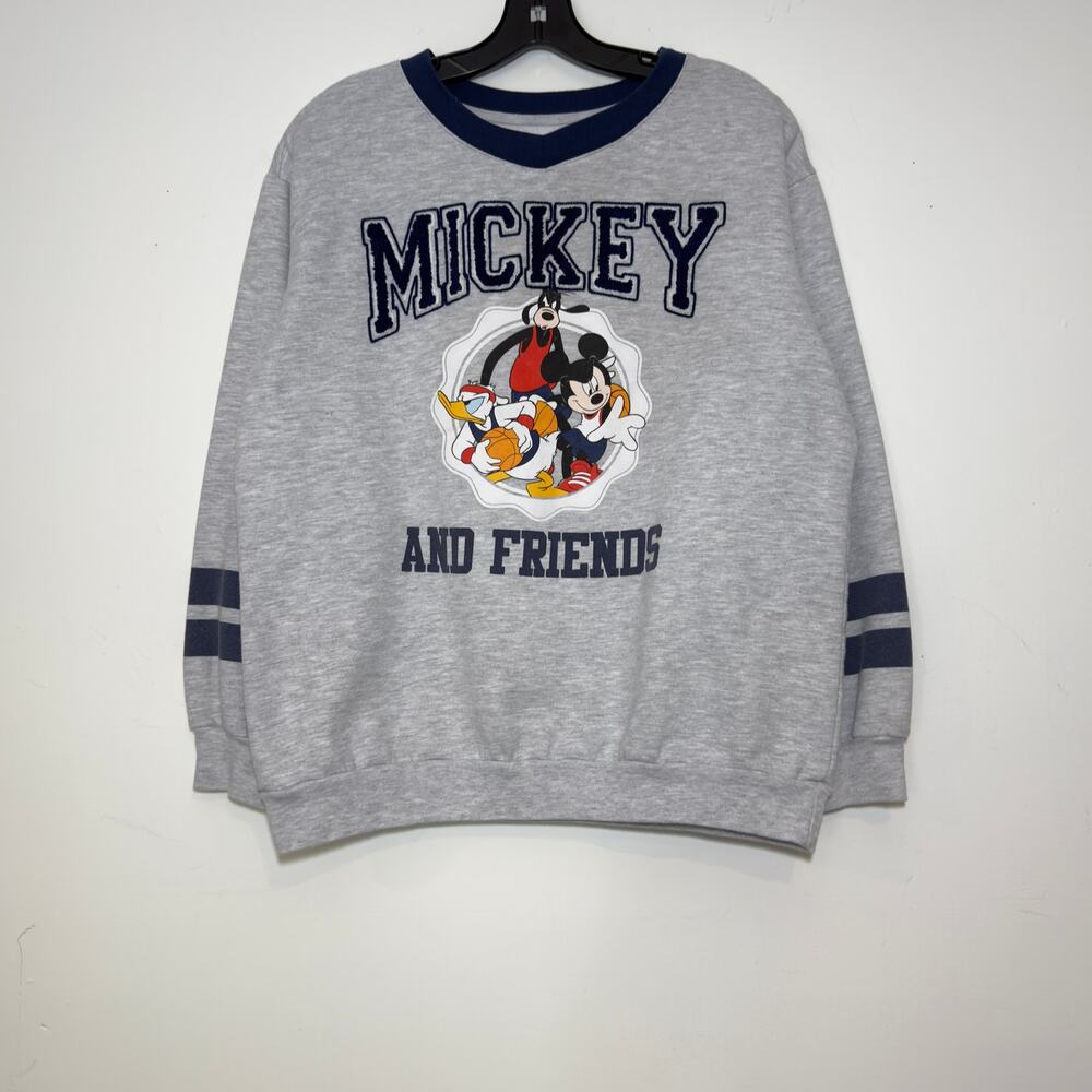 DISNEY Vintage Embroidered Mickey and Friends Crew Neck Sweatshirt M Medium